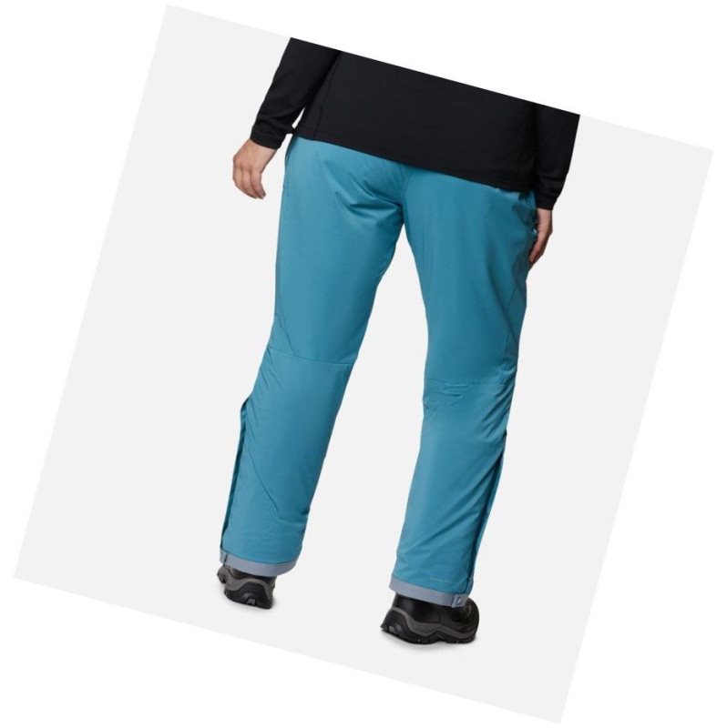 Columbia Backslope Insulated Plus Size Pantolon Kadın Mavi | 95032-NAQK