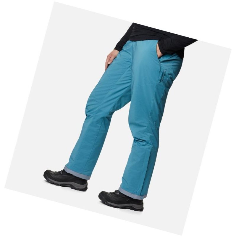 Columbia Backslope Insulated Plus Size Pantolon Kadın Mavi | 95032-NAQK
