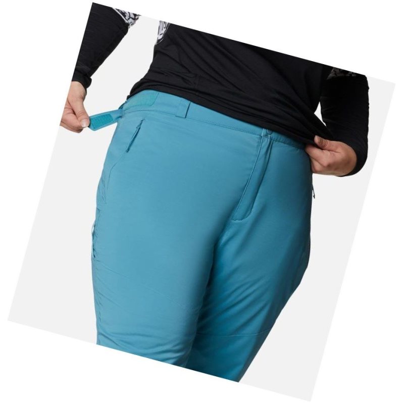 Columbia Backslope Insulated Plus Size Pantolon Kadın Mavi | 95032-NAQK