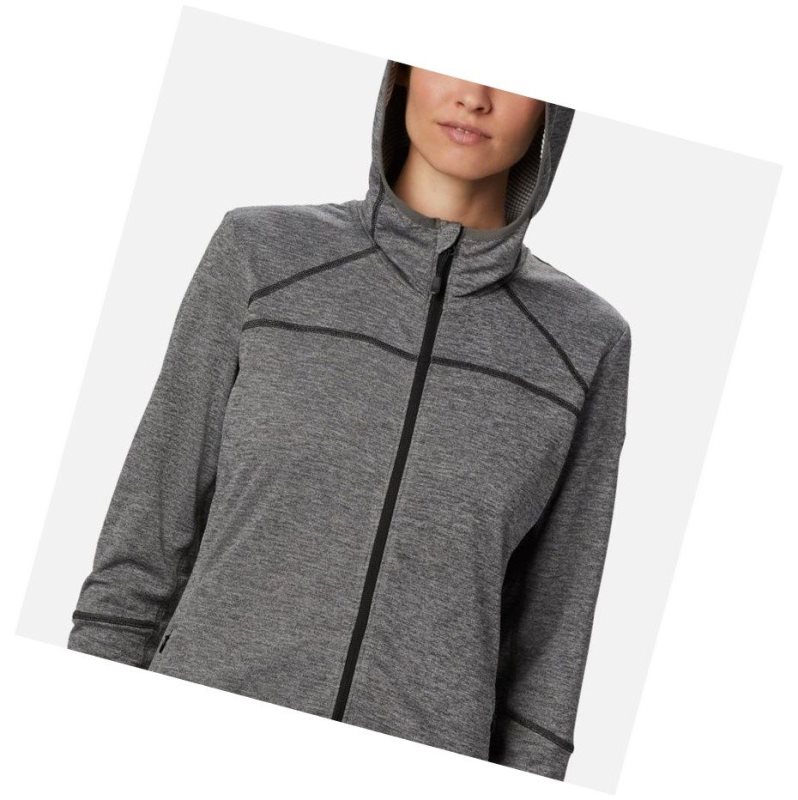 Columbia Baker Valley Hooded Fleece Mont Kadın Siyah | 96450-BQJZ