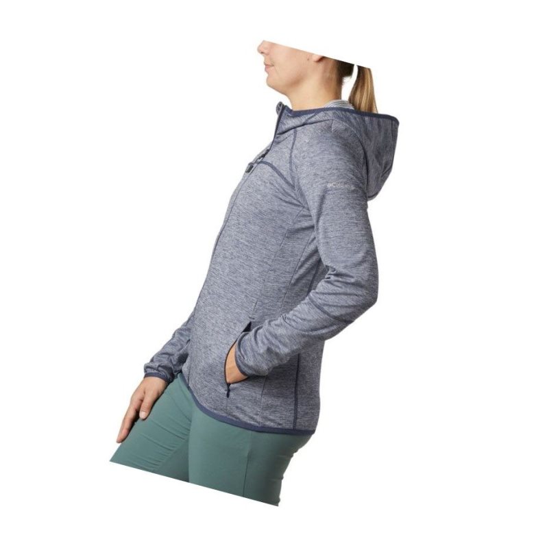 Columbia Baker Valley Hooded Fleece Mont Kadın Lacivert | 60139-XEWR