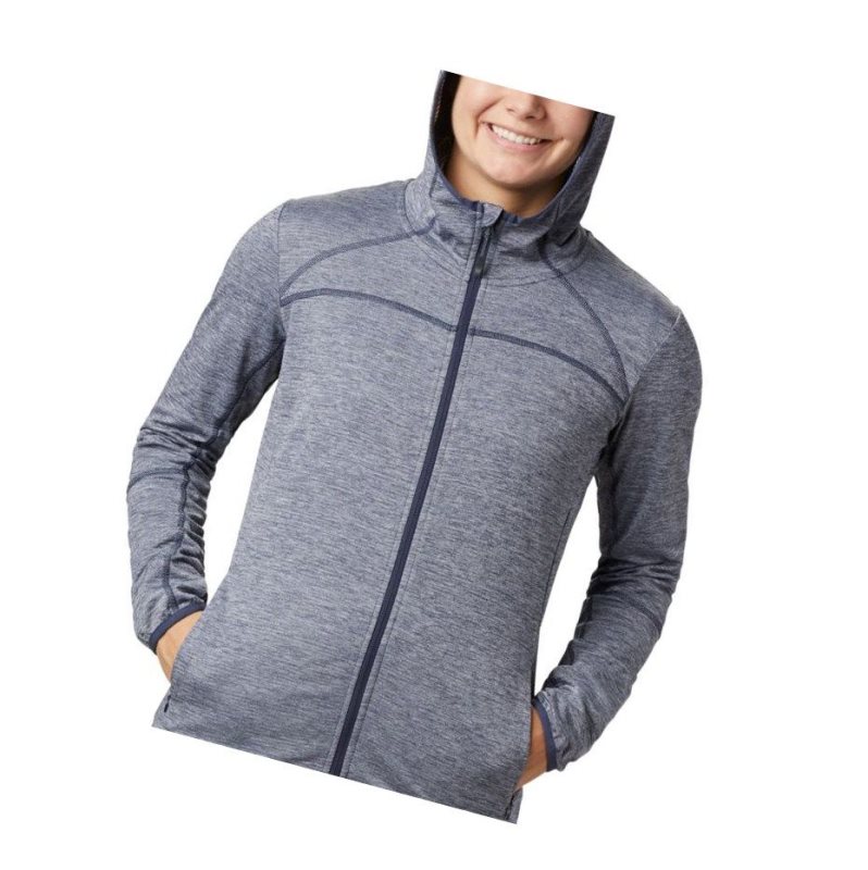 Columbia Baker Valley Hooded Fleece Mont Kadın Lacivert | 60139-XEWR