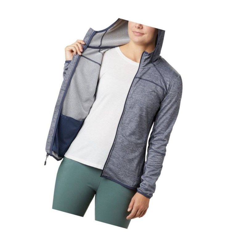 Columbia Baker Valley Hooded Fleece Mont Kadın Lacivert | 60139-XEWR