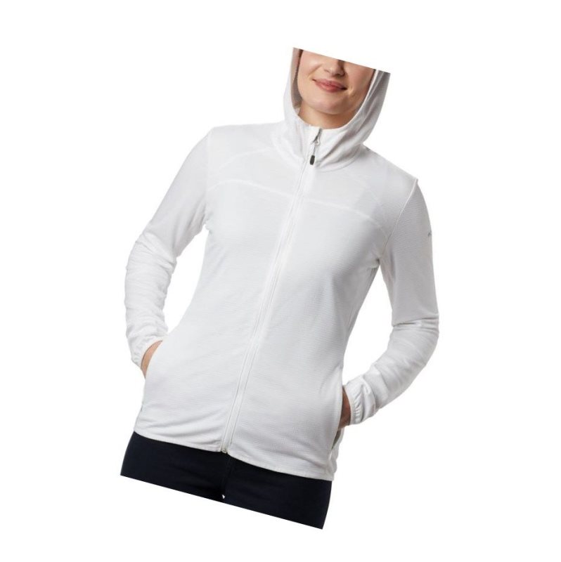Columbia Baker Valley Hooded Fleece Mont Kadın Beyaz | 93526-MVYE