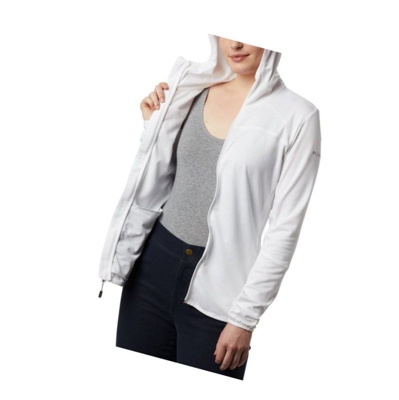 Columbia Baker Valley Hooded Fleece Mont Kadın Beyaz | 93526-MVYE