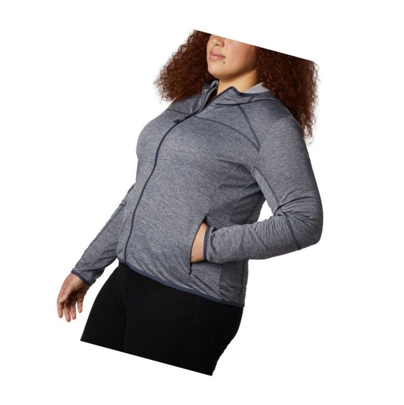 Columbia Baker Valley Hooded Fleece Mont Kadın Lacivert | 36945-ATEY