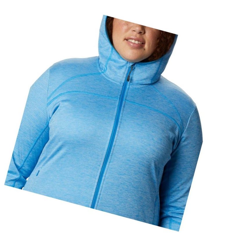 Columbia Baker Valley Hooded Fleece Mont Kadın Mavi | 90324-HREY