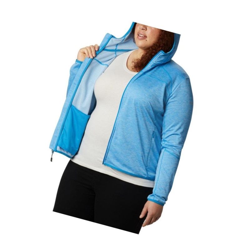 Columbia Baker Valley Hooded Fleece Mont Kadın Mavi | 90324-HREY