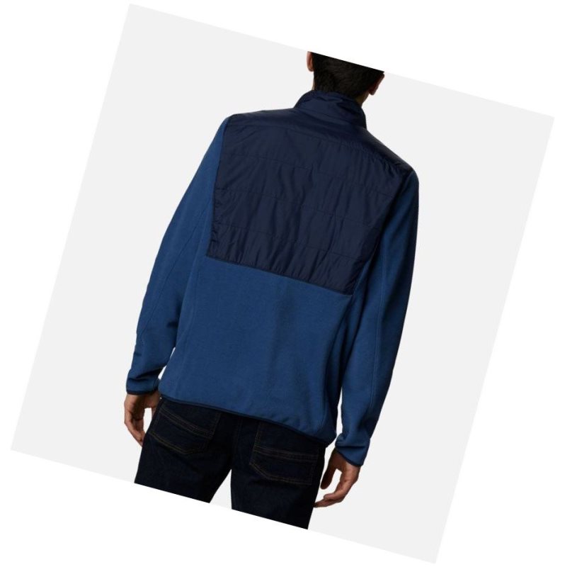 Columbia Basin Butte Fleece Full Zip Mont Erkek Lacivert | 76839-QICW