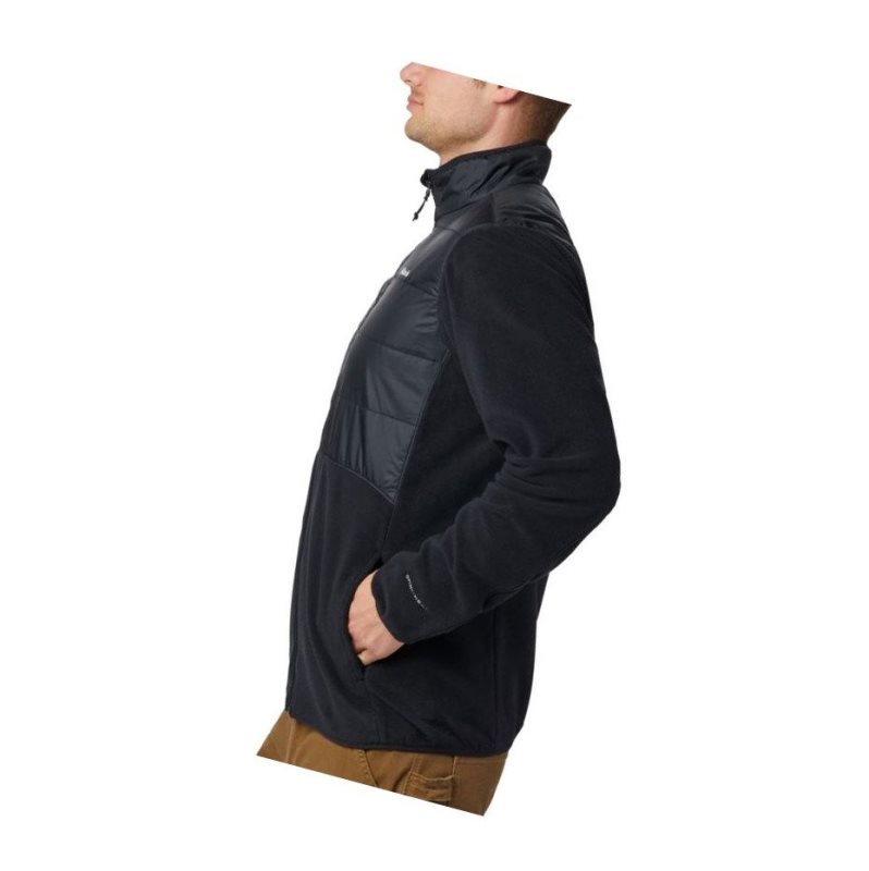 Columbia Basin Butte Fleece Full Zip Mont Erkek Siyah | 39087-GSLD
