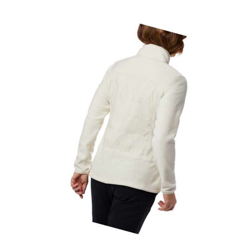 Columbia Basin Butte Fleece Full Zip Mont Kadın Krema | 89016-HKUY