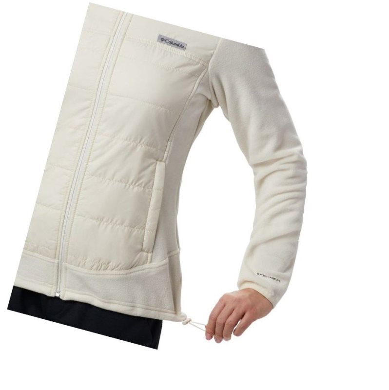 Columbia Basin Butte Fleece Full Zip Mont Kadın Krema | 89016-HKUY