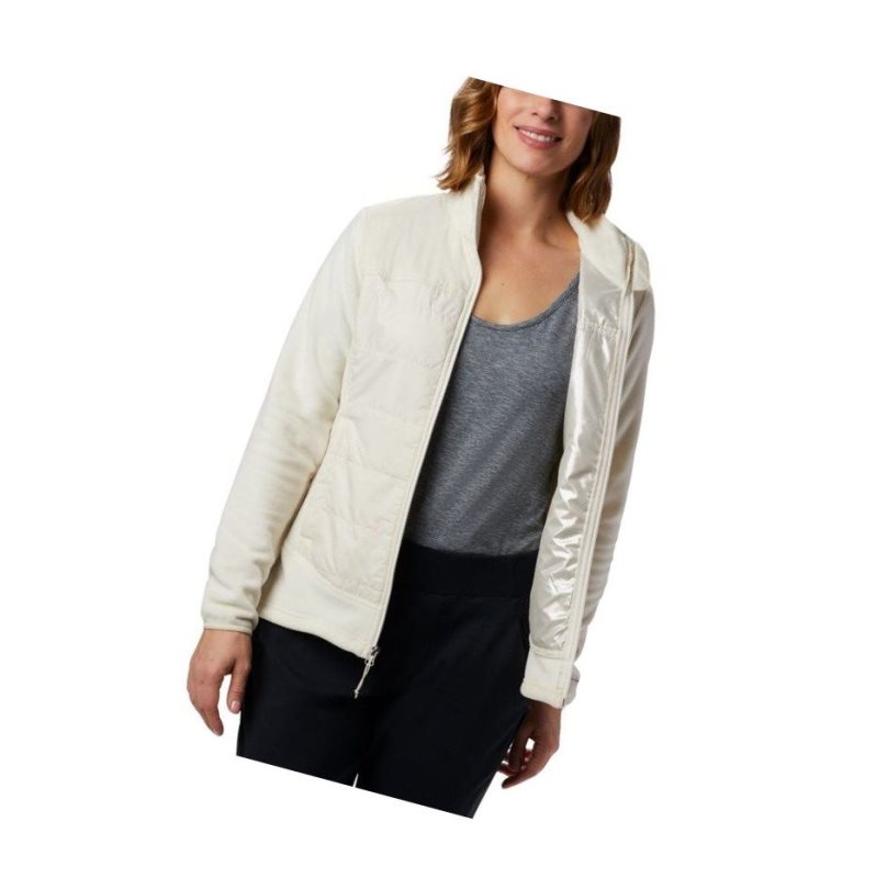 Columbia Basin Butte Fleece Full Zip Mont Kadın Krema | 89016-HKUY