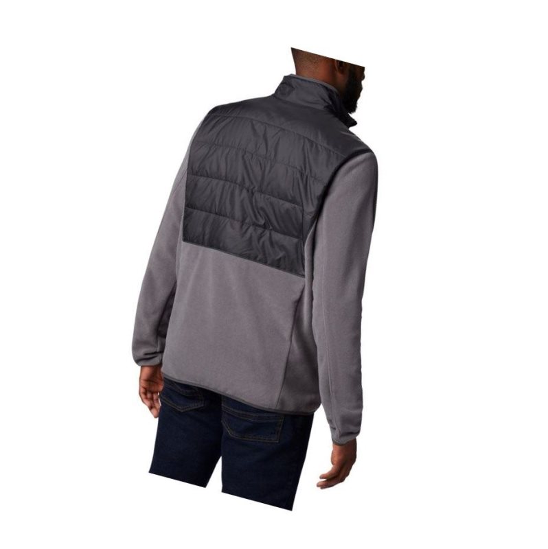 Columbia Basin Butte Fleece Full Zip Mont Erkek Gri | 85310-KEFB