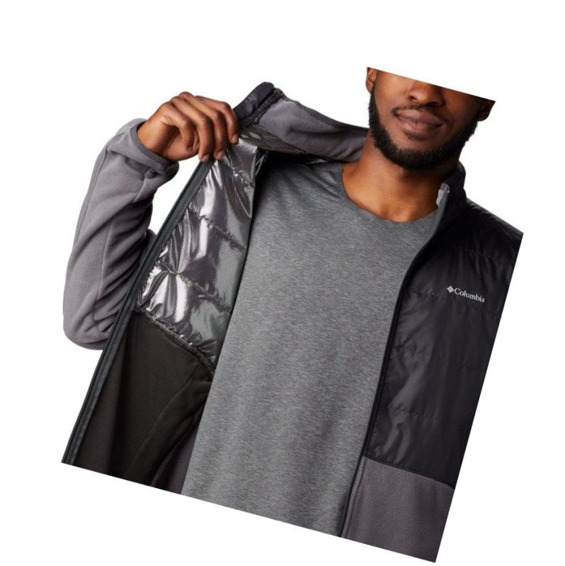 Columbia Basin Butte Fleece Full Zip Mont Erkek Gri | 85310-KEFB