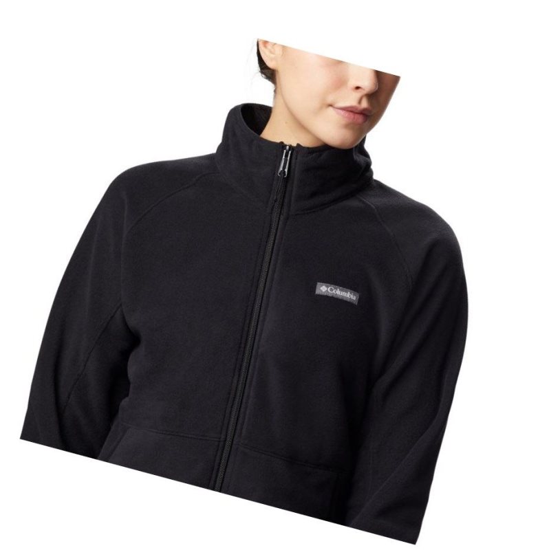 Columbia Basin Trail Fleece Full Zip Top Mont Kadın Siyah | 65947-IMDN