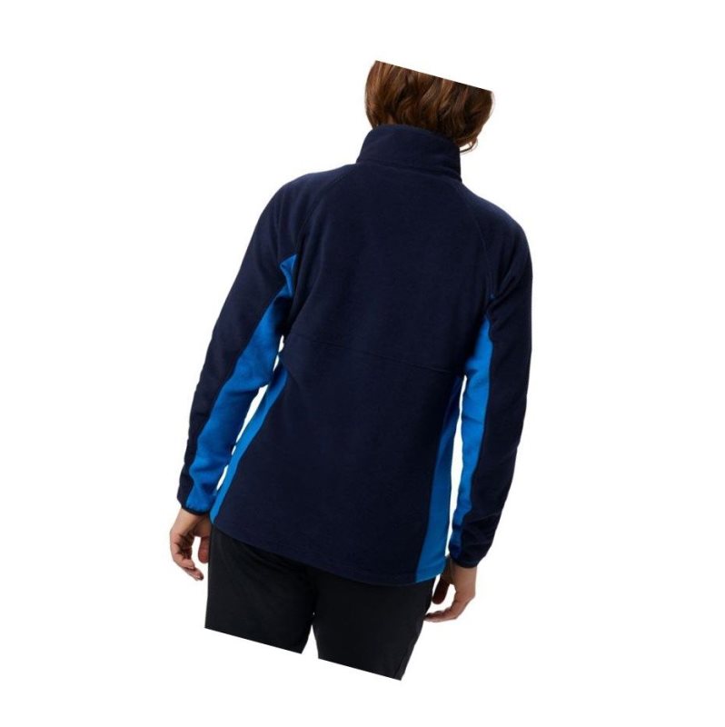 Columbia Basin Trail Fleece Full Zip Top Mont Kadın Lacivert Mavi | 31895-RTDI