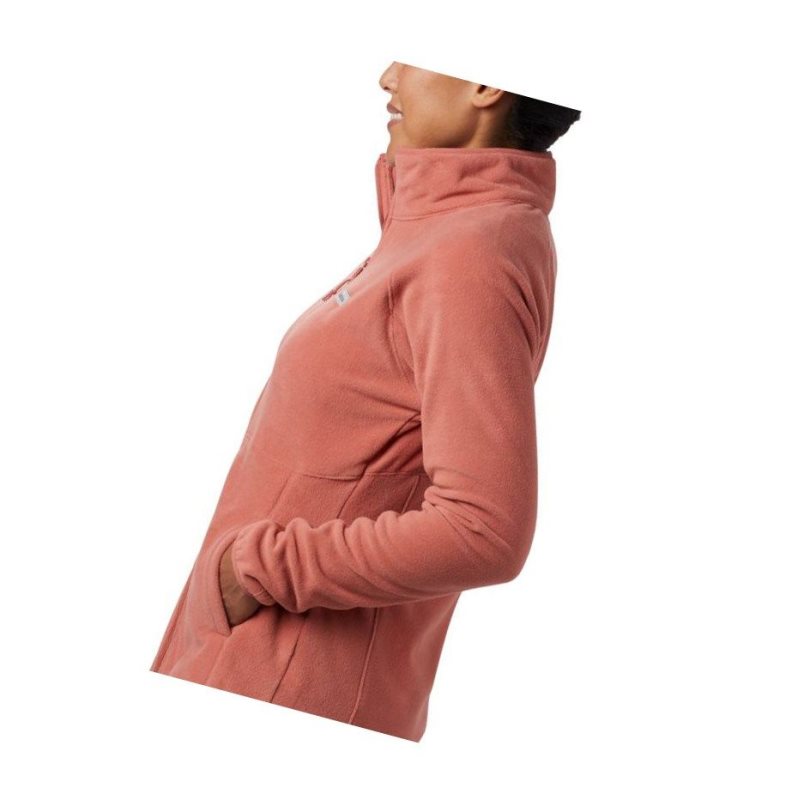 Columbia Basin Trail Fleece Full Zip Top Mont Kadın Koyu Mercan | 91672-MEON