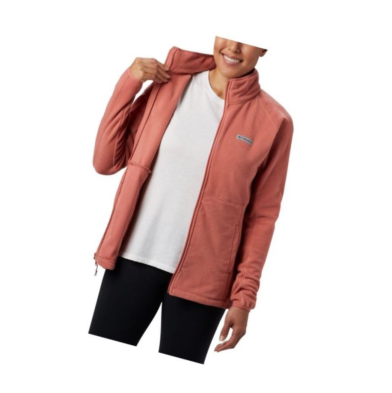 Columbia Basin Trail Fleece Full Zip Top Mont Kadın Koyu Mercan | 91672-MEON