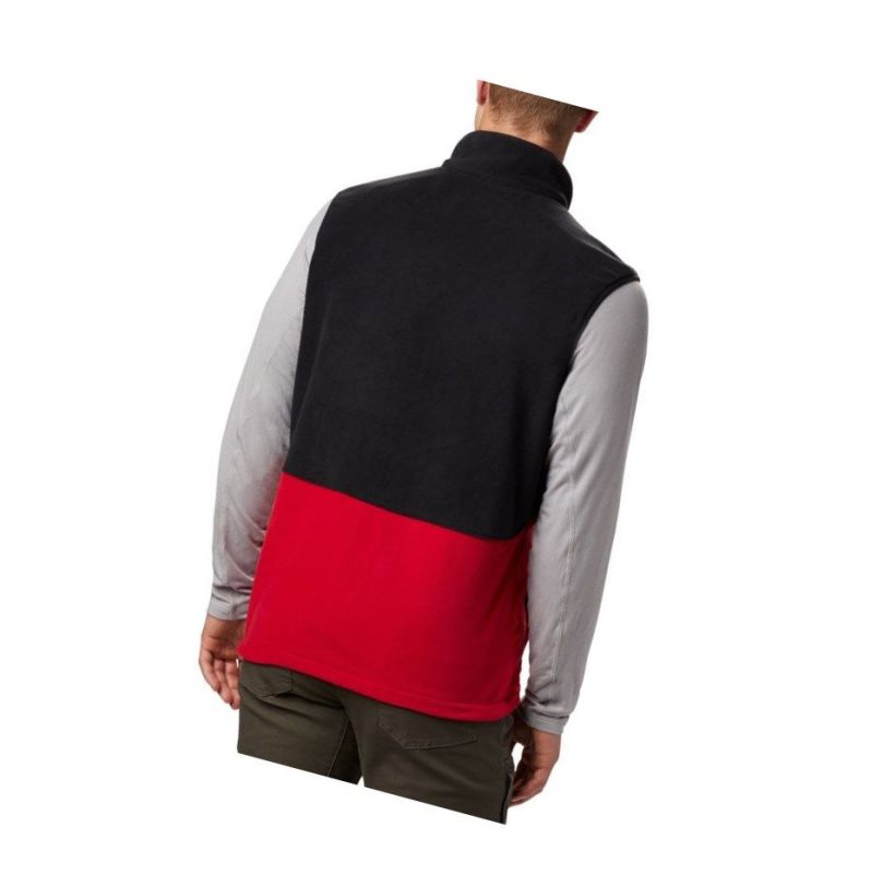 Columbia Basin Trail Fleece Tall Yelek Erkek Mavi Kırmızı Siyah | 56194-JAUC