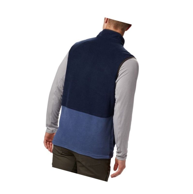 Columbia Basin Trail Fleece Tall Yelek Erkek Koyu Mavi Lacivert | 26819-OMCD