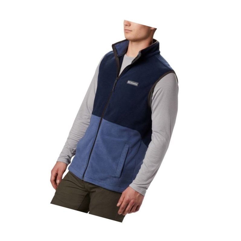 Columbia Basin Trail Fleece Tall Yelek Erkek Koyu Mavi Lacivert | 26819-OMCD