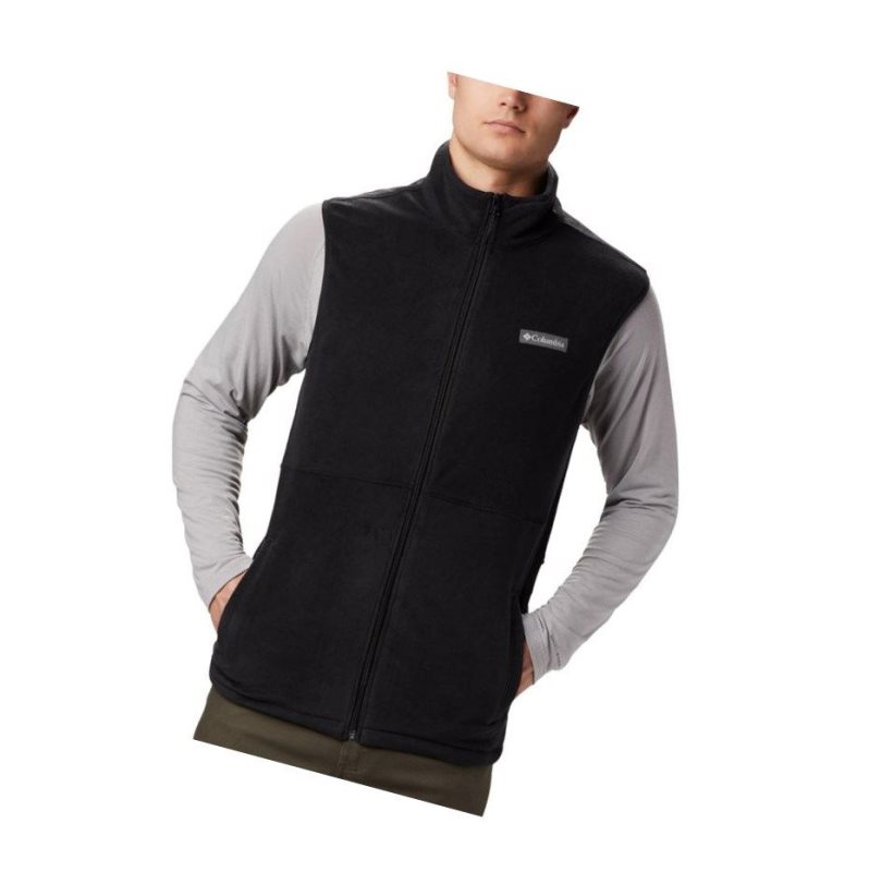 Columbia Basin Trail Fleece Tall Yelek Erkek Siyah | 87926-ESIC