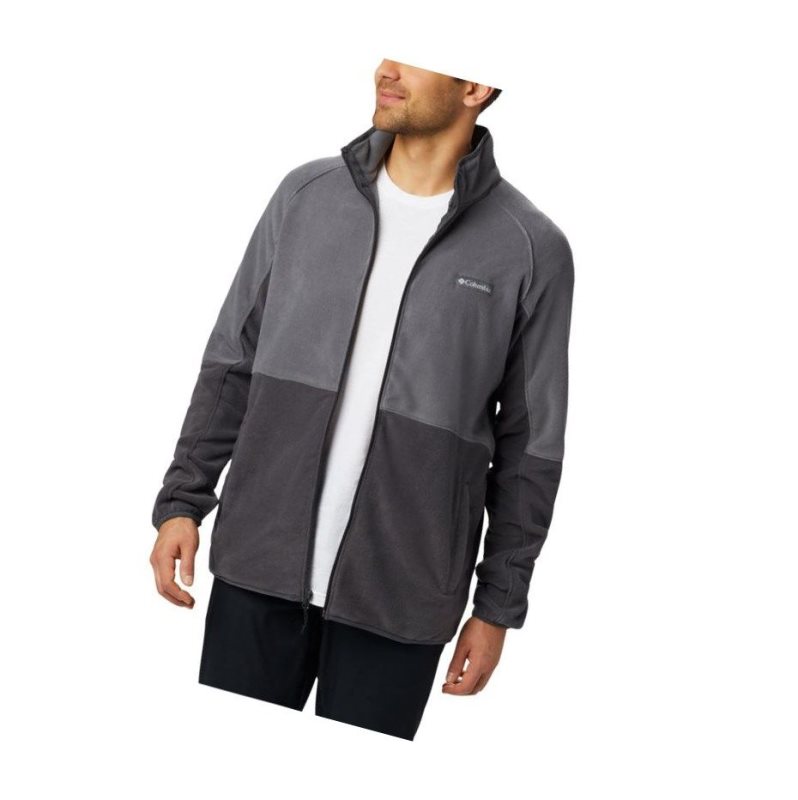 Columbia Basin Trail Full Zip Fleece Tall Mont Erkek Koyu Gri | 38215-SLHK