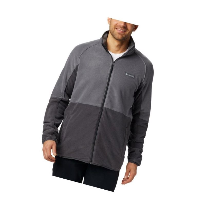 Columbia Basin Trail Full Zip Fleece Tall Mont Erkek Koyu Gri | 38215-SLHK
