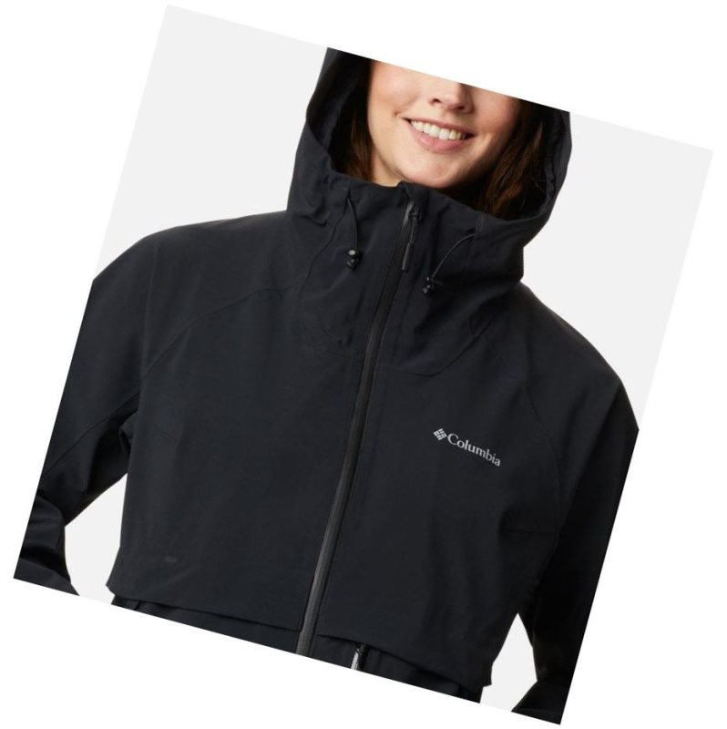 Columbia Beacon Trail Shell Mont Kadın Siyah | 67951-WKGA