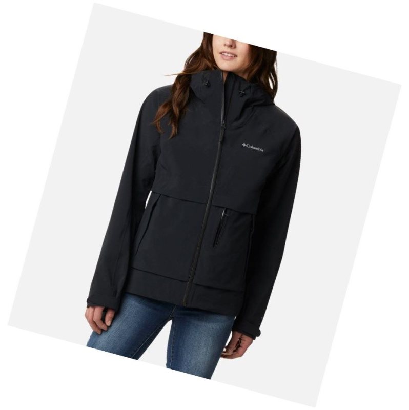 Columbia Beacon Trail Shell Mont Kadın Siyah | 67951-WKGA