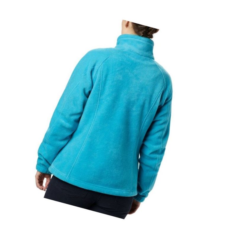 Columbia Benton Springs Full Zip Fleece Mont Kadın Mavi | 81593-NWRS