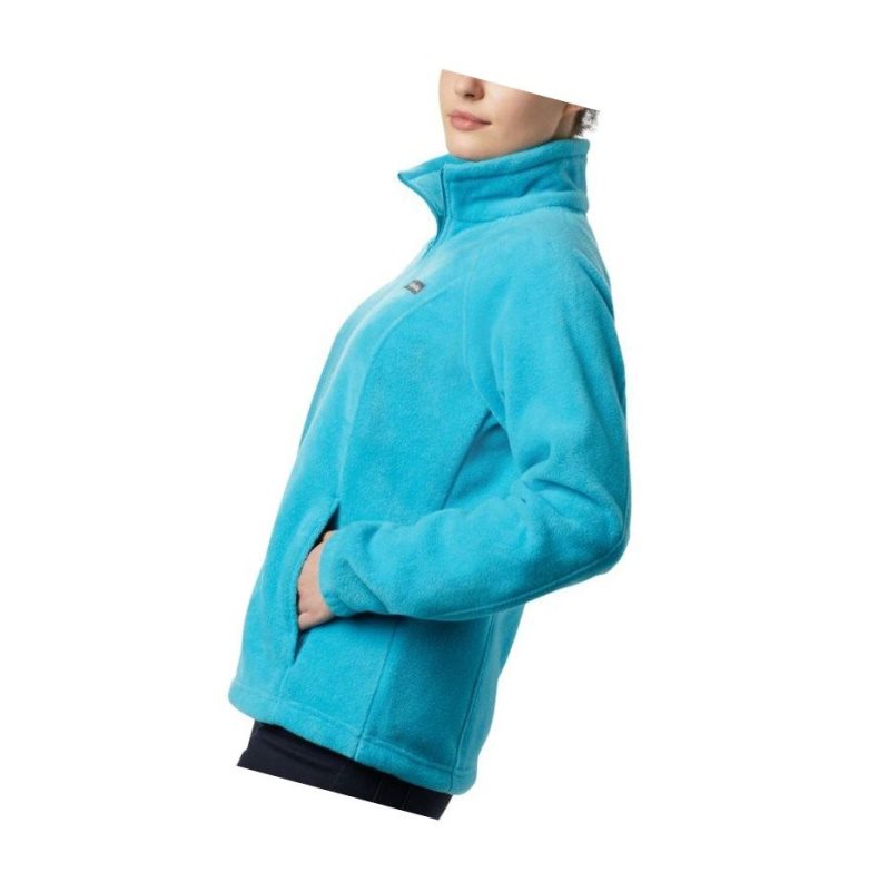 Columbia Benton Springs Full Zip Fleece Mont Kadın Mavi | 81593-NWRS