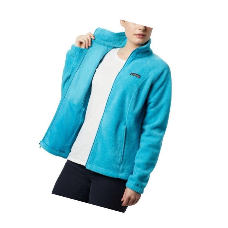 Columbia Benton Springs Full Zip Fleece Mont Kadın Mavi | 81593-NWRS