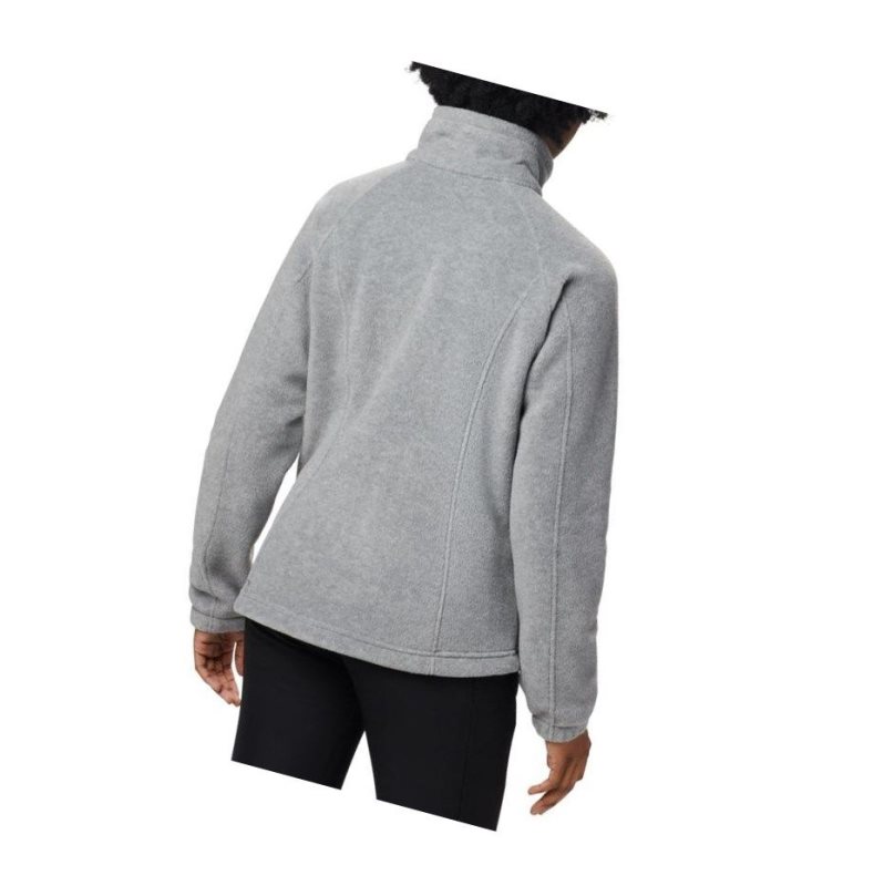 Columbia Benton Springs Full Zip Fleece Mont Kadın Açık Gri Küpe Çiçeği | 78214-NTUP