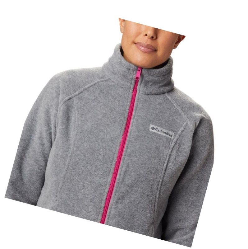 Columbia Benton Springs Full Zip Fleece Mont Kadın Açık Gri Küpe Çiçeği | 78214-NTUP