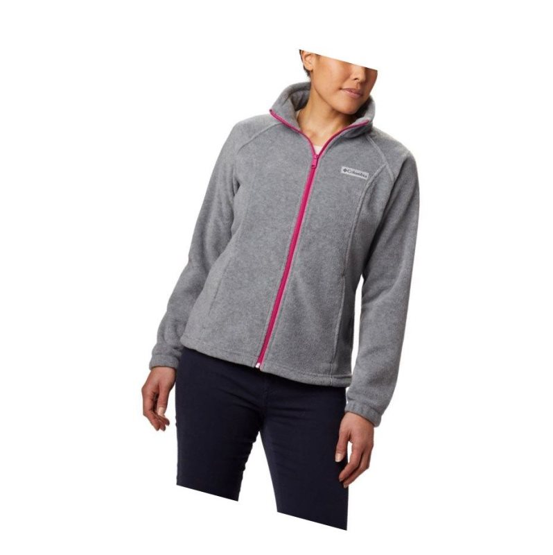 Columbia Benton Springs Full Zip Fleece Mont Kadın Açık Gri Küpe Çiçeği | 78214-NTUP