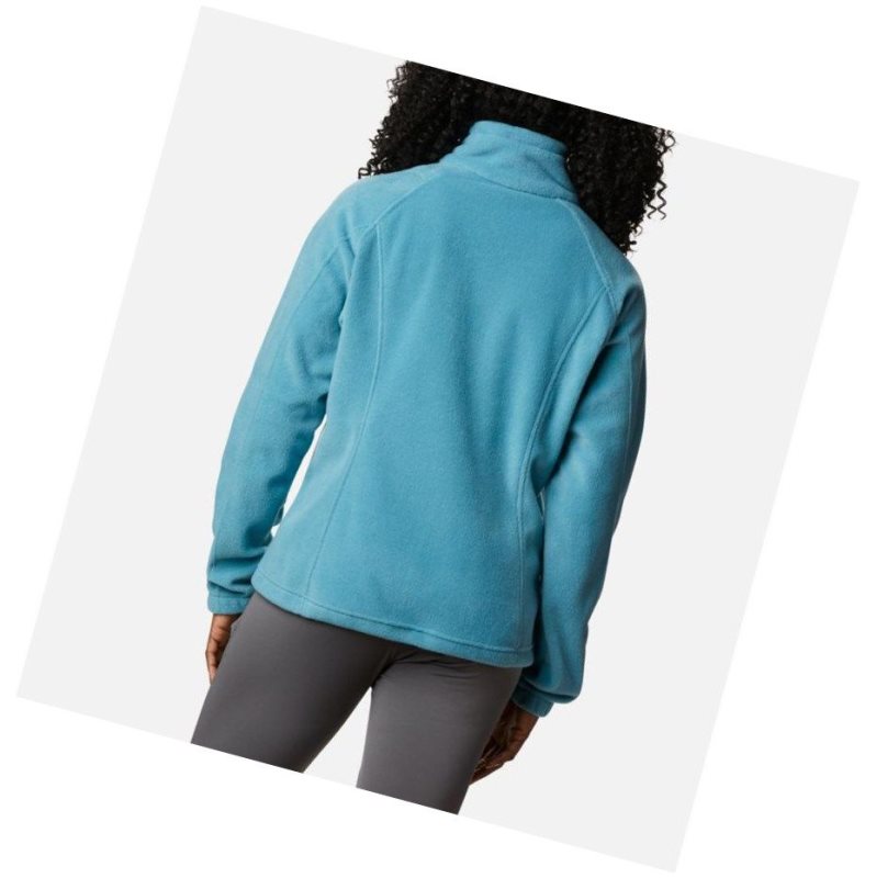 Columbia Benton Springs Full Zip Fleece Mont Kadın Mavi | 70358-DGMJ