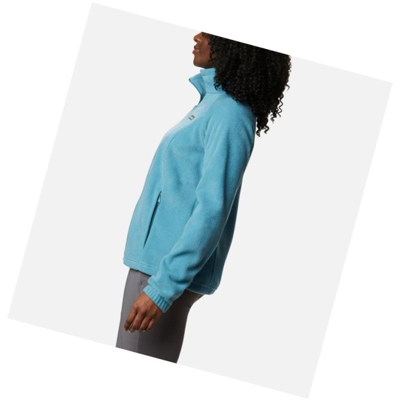 Columbia Benton Springs Full Zip Fleece Mont Kadın Mavi | 70358-DGMJ