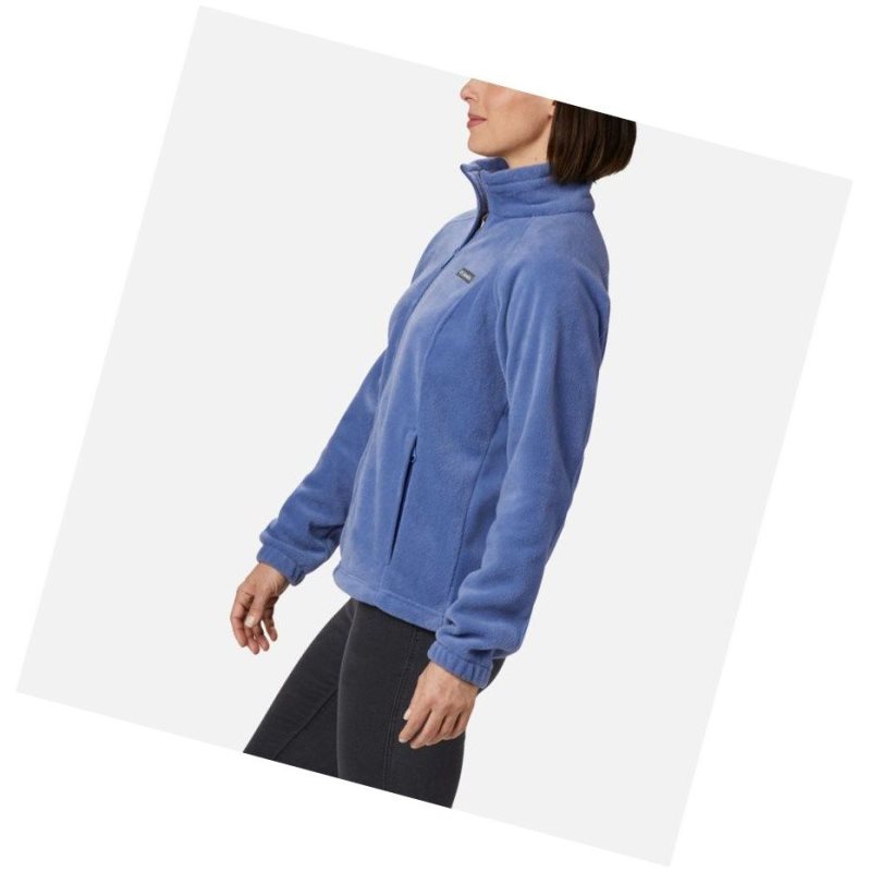 Columbia Benton Springs Full Zip Fleece Mont Kadın Mavi | 63412-NQVT