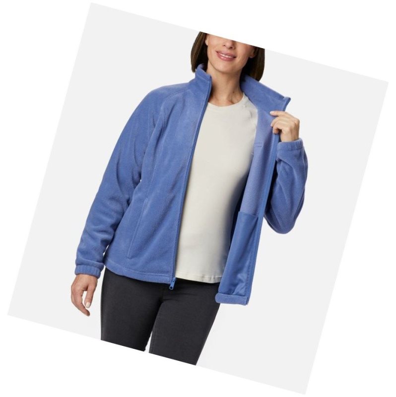 Columbia Benton Springs Full Zip Fleece Mont Kadın Mavi | 63412-NQVT