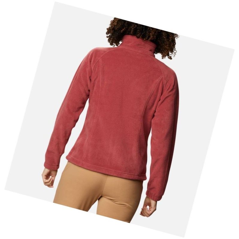 Columbia Benton Springs Full Zip Fleece Mont Kadın Kırmızı | 54073-MNKP