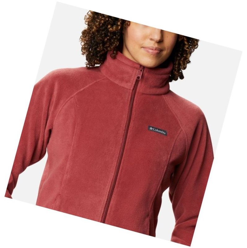 Columbia Benton Springs Full Zip Fleece Mont Kadın Kırmızı | 54073-MNKP