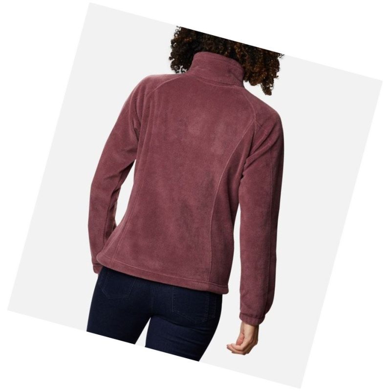 Columbia Benton Springs Full Zip Fleece Mont Kadın Bordo | 42873-HSRD