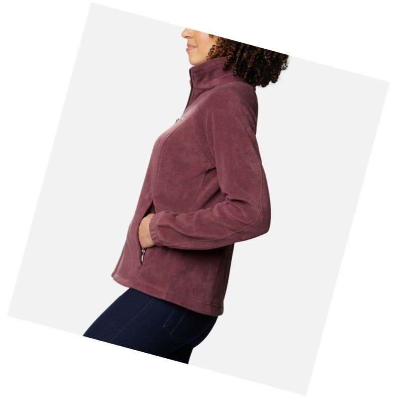 Columbia Benton Springs Full Zip Fleece Mont Kadın Bordo | 42873-HSRD