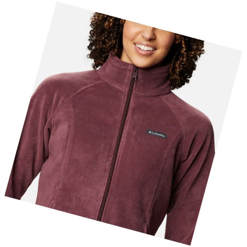 Columbia Benton Springs Full Zip Fleece Mont Kadın Bordo | 42873-HSRD