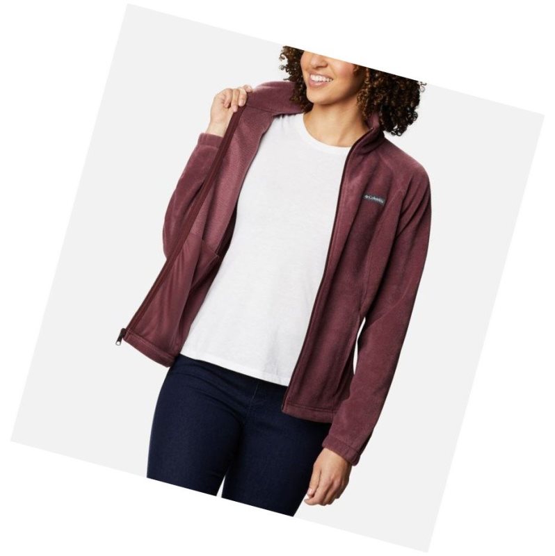 Columbia Benton Springs Full Zip Fleece Mont Kadın Bordo | 42873-HSRD