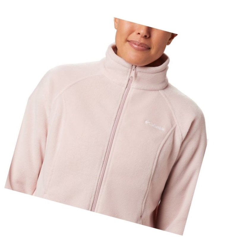 Columbia Benton Springs Full Zip Fleece Petite Mont Kadın Pembe | 34058-GZHI