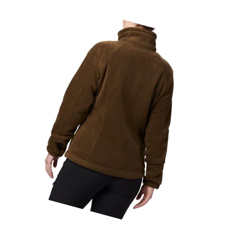 Columbia Benton Springs Full Zip Fleece Mont Kadın Zeytin Yeşili | 23710-HWVD