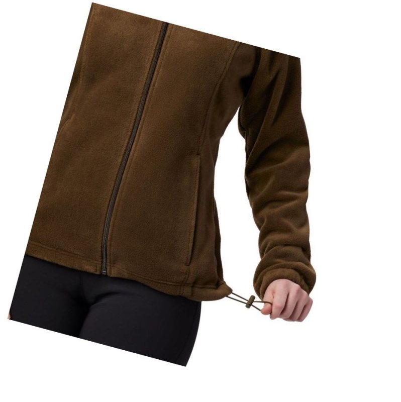 Columbia Benton Springs Full Zip Fleece Mont Kadın Zeytin Yeşili | 23710-HWVD